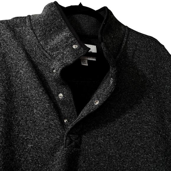 XXL Goodfellow & Co Men Sweatshirt Pullover Jacket Gray 1/4 Snap Kangaroo Pocket - Picture 4 of 13